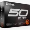 Wilson Staff Wilson 50 Elite Orange Golf Balls -Silver Putters 2023 wilson 50 elite orange golf balls box itempicture