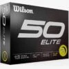Wilson Staff Wilson 50 Elite Yellow Golf Balls -Silver Putters 2023 wilson 50 elite yellow golf balls box itempicture