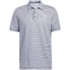 Adidas 2022 Ottoman Stripe Polo -Silver Putters adidas 2022 ottoman stripe polo crew navy white itempicture