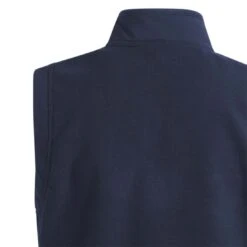 Adidas Boys Fleece Layering Vest -Silver Putters adidas 2023 boys fleece layering vest collegiate navy detail1 itempicture