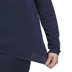 Adidas Lightweight COLD.RDY 1/4 Zip Pullover -Silver Putters adidas 2023 cold rdy quarter zip pullover collegiate navy fabric detail itempicture