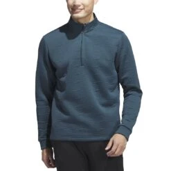 Adidas DWR 1/4 Zip Pullover 17 Adidas DWR 1/4 Zip Pullover -Silver Putters adidas 2023 dwr quarter zip pullover arctic night itempicture