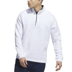 Adidas DWR 1/4 Zip Pullover 19 Adidas DWR 1/4 Zip Pullover -Silver Putters adidas 2023 dwr quarter zip pullover white itempicture