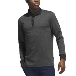 Adidas Essentials Long Sleeve Polo -Silver Putters adidas 2023 essentials long sleeve polo black itempicture