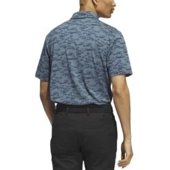 Adidas Go To Printed Polo -Silver Putters adidas 2023 go to printed polo arctic night back itempicture