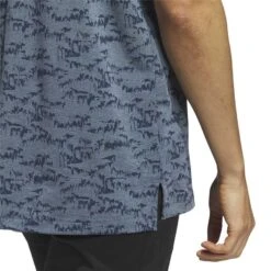 Adidas Go To Printed Polo -Silver Putters adidas 2023 go to printed polo arctic night detail1 itempicture