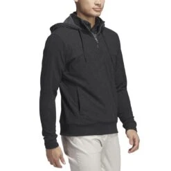 Adidas Go To 1/4 Zip Hoodie -Silver Putters adidas 2023 go to quarter zip hoodie black walking itempicture