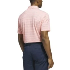 Adidas 2023 Go-To Stripe Polo -Silver Putters adidas 2023 go to stripe polo coral fusion back itempicture