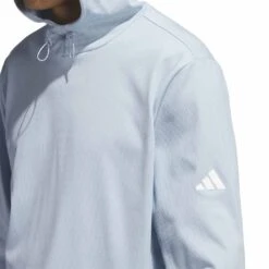 Adidas Lightweight Hoodie -Silver Putters adidas 2023 lightweight hoodie wonder blue detail1 itempicture