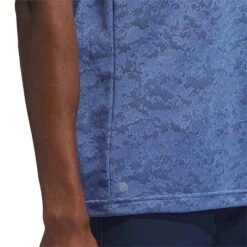 Adidas Textured Jacquard Polo 17 Adidas Textured Jacquard Polo -Silver Putters adidas 2023 textured jacquard polo blue fusion detail2 itempicture