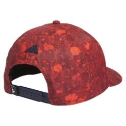 Adidas Tour 3-Stripes Print Hat -Silver Putters adidas 2023 tour 3 stripes print hat preloved red back itempicture