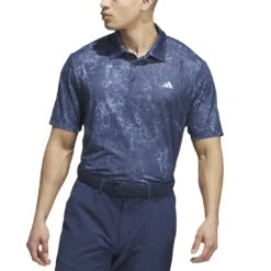Adidas Ultimate365 Printed Polo -Silver Putters adidas 2023 ultimate365 printed polo collegiate navy front itempicture