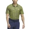 Adidas Ultimate365 Printed Polo -Silver Putters adidas 2023 ultimate365 printed polo olive strata itempicture
