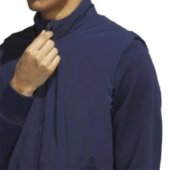 Adidas Ultimate365 Tour Frostguard Padded Jacket -Silver Putters adidas 2023 ultimate365 tour frostguard padded jacket collegiate navy detail front itempicture