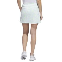 Adidas Women's Essentials Jacquard Skort 10 Adidas Women's Essentials Jacquard Skort -Silver Putters adidas 2023 womens essentials jacquard skort white lucid lemon back itempicture