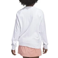 Adidas Women's Made With Nature Sweatshirt -Silver Putters adidas 2023 womens made with nature sweatshirt white back itempicture