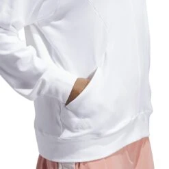 Adidas Women's Made With Nature Sweatshirt -Silver Putters adidas 2023 womens made with nature sweatshirt white detail2 itempicture