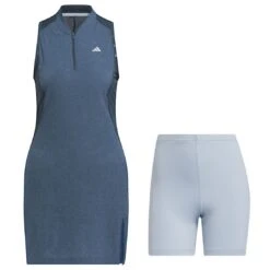 Adidas Women's Ultimate365 Tour Sleeveless Dress -Silver Putters adidas 2023 womens ultimate365 tour sleeveless dress arctic night catalog itmepicture