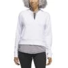 Adidas 2023 Women's Knit Bomber Jacket -Silver Putters adidas 23 womens knit bomber jacket white itempicture