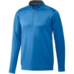 Adidas Club Quarter Zip Pullover -Silver Putters adidas club quarter zip pullover pulse blue itempicture