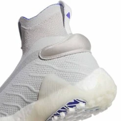 Adidas Codechaos Laceless Golf Shoes Grey Two/White/Lucid Blue -Silver Putters adidas codechaos laceless golf shoes grey two cloud white lucid blue heel detail itempicture