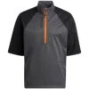 Adidas Provisional Short Sleeve Half Zip -Silver Putters adidas fw22 provisional short sleeve half zip black hero itempicture