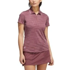 Adidas Women's Novelty Polo -Silver Putters adidas fw22 womens novelty polo quiet crimson itempicture