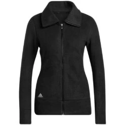 Adidas Women's Polar Fleece Jacket -Silver Putters adidas fw22 womens polar fleece jacket black hero itempicture