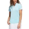 Adidas FW22 Women's Ultimate365 Printed Polo -Silver Putters adidas fw22 womens ultimate365 printed polo bliss blue itempicture