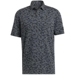 Adidas Go-To Camo Print Polo -Silver Putters adidas go to camo print polo black front itempicture