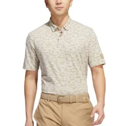 Adidas Go-To Camo Print Polo -Silver Putters adidas go to camo print polo hemp front itempicture