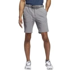 Adidas Go-To Hybrid 9-Inch Shorts 13 Adidas Go-To Hybrid 9-Inch Shorts -Silver Putters adidas go to hybrid 9 inch shorts grey three front itempicture