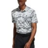 Adidas Horizon Print Polo -Silver Putters adidas horizon print polo linen green itempicture