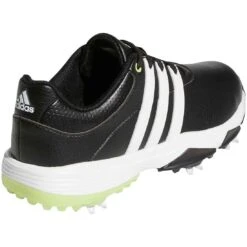 Adidas Juniors Tour360 Infinity Golf Shoes Black/White/Pulse Lime -Silver Putters adidas juniors tour360 infinity golf shoes black white pulse lime gv9666 heel itempicture