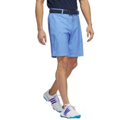 Adidas Ultimate365 Printed 9 Inch Shorts -Silver Putters adidas s23 ultimate365 printed 9 inch shorts blue fusion walk itempicture