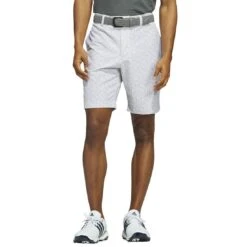 Adidas Ultimate365 Printed 9 Inch Shorts -Silver Putters adidas s23 ultimate365 printed 9 inch shorts white grey front itempicture