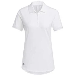 Adidas 2021 Women's Ultimate365 Solid Polo -Silver Putters adidas ss21 womens ultimate365 solid polo white