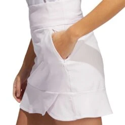 Adidas Women's 16 Inch Frill Skort -Silver Putters adidas ss22 womens 16 inch frill skort almost pink side pocket itempicture