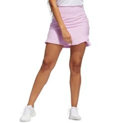 Adidas Women's 16 Inch Frill Skort -Silver Putters adidas ss22 womens 16 inch frill skort bliss lilac itempicture