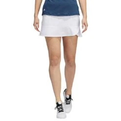 Adidas Women's 16 Inch Frill Skort -Silver Putters adidas ss22 womens 16 inch frill skort white itempicture