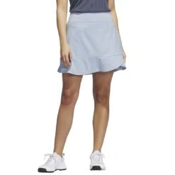 Adidas Women's 16 Inch Frill Skort -Silver Putters adidas ss22 womens 16 inch frill skort wonder blue itempicture