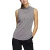 Adidas Women's Essential Sleeveless Polo -Silver Putters adidas ss22 womens essential sleeveless polo black itempicture
