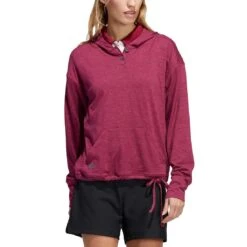 Adidas Women's Essentials Slub Recycled Hoodie -Silver Putters adidas ss22 womens essentials slub recycled hoodie legacy burgundy itempicture