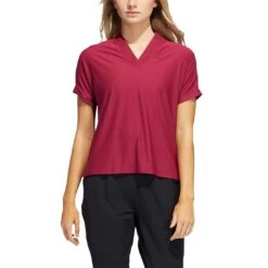 Adidas Women's Go-To Polo -Silver Putters adidas ss22 womens go to polo legacy burgundy itempicture