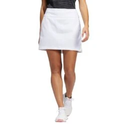 Adidas Women's Ultimate365 Solid Skort -Silver Putters adidas ss22 womens ultimate365 solid skort white front itempicture