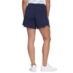 Adidas Women's Go-To 4 Inch Shorts -Silver Putters adidas ss23 womens go to 4 inch shorts collegiate navy back itempicture