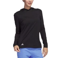 Adidas Women's Performance Hoodie -Silver Putters adidas ss23 womens performance hoodie black itempicture