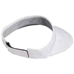 Adidas Women's Print Wide Visor -Silver Putters adidas ss23 womens print wide visor white grey three back itempicture