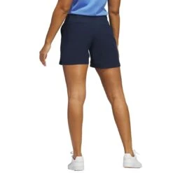 Adidas Women's Ultimate365 5 Inch Shorts 10 Adidas Women's Ultimate365 5 Inch Shorts -Silver Putters adidas ss23 womens ultimate365 5 inch shorts collegiate navy back itempicture