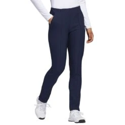Adidas Women's Ultimate365 Full Length Pants -Silver Putters adidas ss23 womens ultimate365 full length pants collegiate navy side itempicture